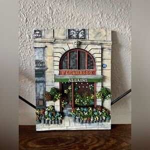 Scott Steele Charming Floral 3D Wall Art Decor Signed Europe Gray Home Decor